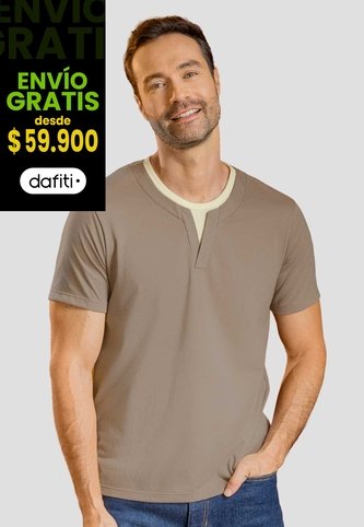 Camiseta Hombre Café Pardo Mp 113965 MP
