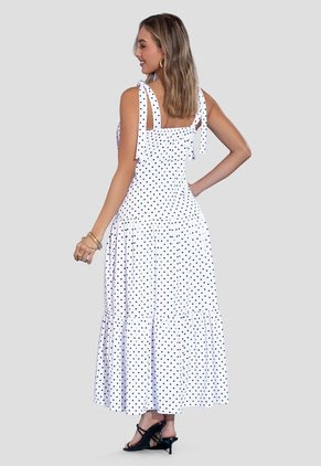 Vestido Largo Mujer Estampado Mp 113627