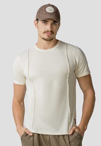 Camiseta Hombre Crema Mp 113439 MP