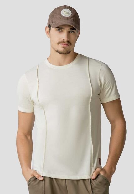 Camiseta Hombre Crema Mp 113439