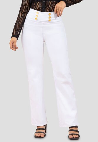Pantalón Mujer Blanco Mp 100069 MP