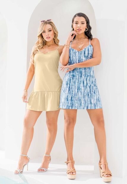 Vestido Paq X2 Exterior Multicolor Mp 1654