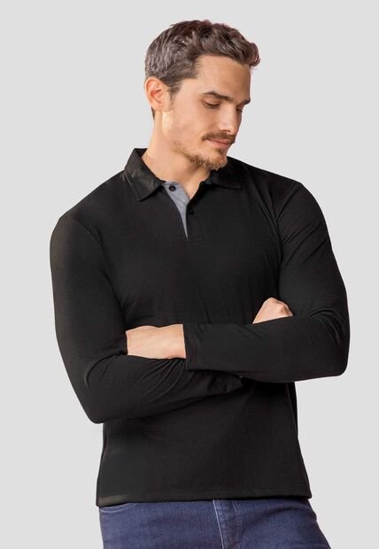 Camibuzo Hombre Negro Mp 113442