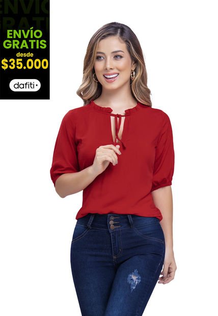 Blusa Mujer Rojo Mp 91727