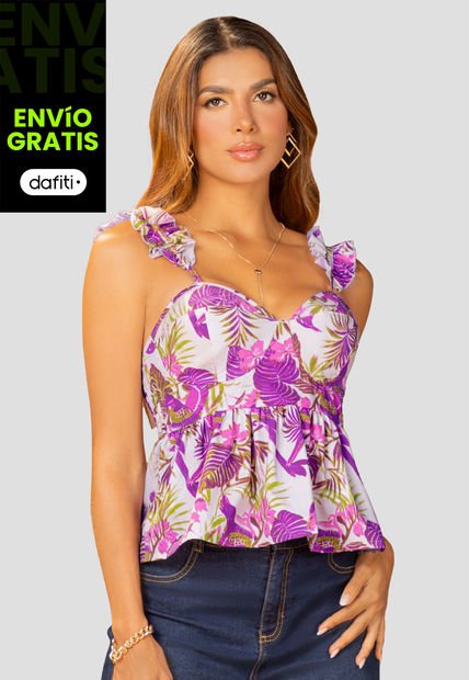 Blusa Mujer Estampado Mp 110426