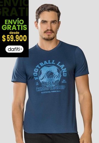 Camiseta Hombre Azul Profundo Mp 113611 MP