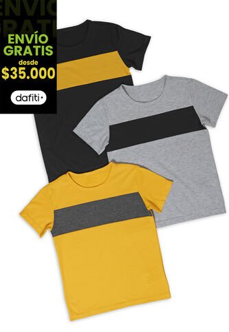 Camiseta Infantil Gris Jaspe Mp 89907 MP