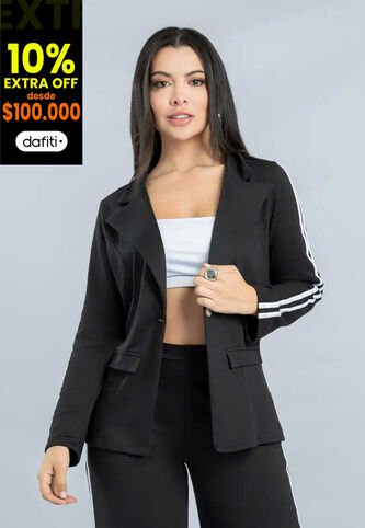 Blazer Mujer Negro Mp 111774 MP