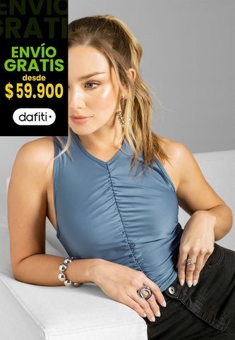 Blusa Mujer Azul Indigo Mp 113210 MP