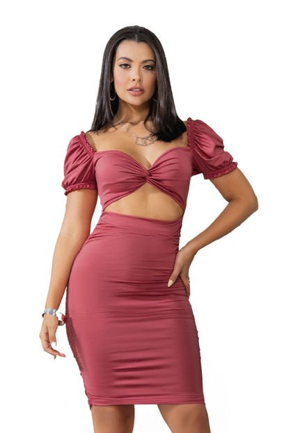 Vestido Corto Mujer Rosa Mp 100752