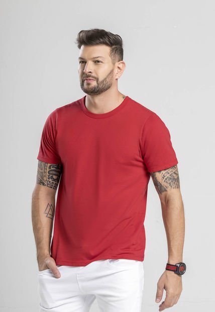 Camiseta Masculino Rojo Mp 1870