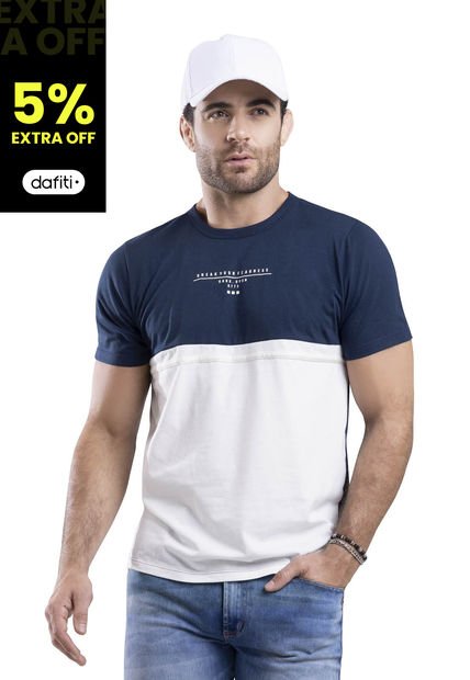 Camiseta Hombre Azul Mp 3861