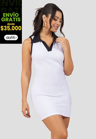 Vestido Mujer Blanco Mp 110502 MP