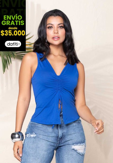 Blusa Mujer Azul Mp 754