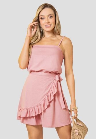 Vestido Corto Mujer Rosa Polvo Mp 114616 MP