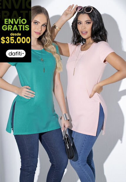 Blusón Mujer Verde Jade Mp 32998