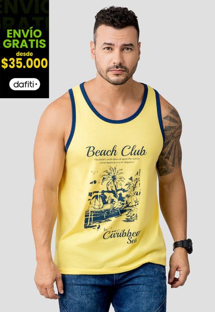 Camisilla Hombre Piña Colada Mp 110529