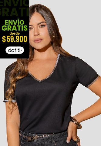 Camiseta Mujer Negro Mp 112590 MP