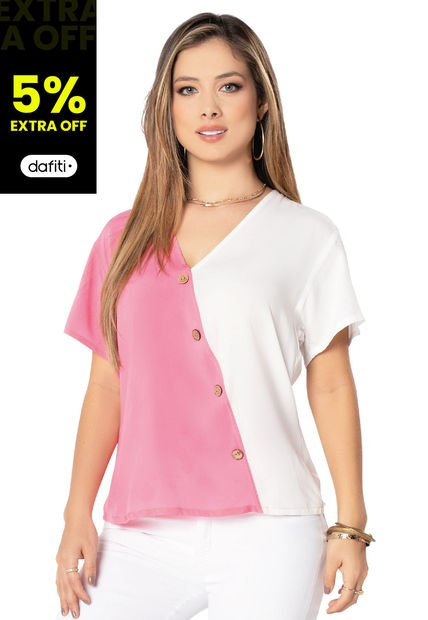 Blusa Mujer Rosa Mp 4561