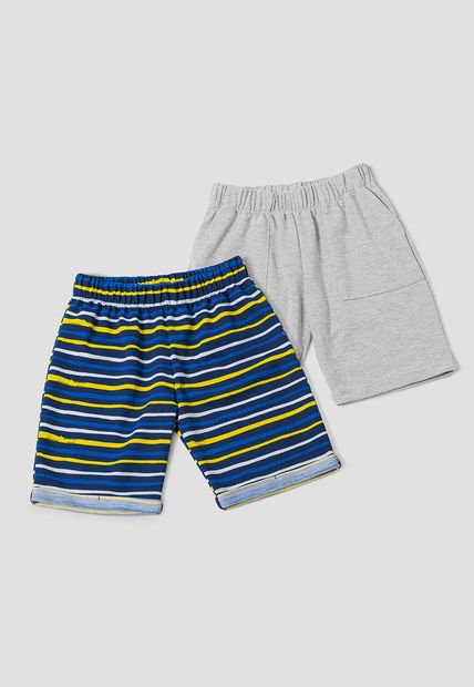 Bermuda Paq X2 Infantil Masculino Multicolor Mp 105110