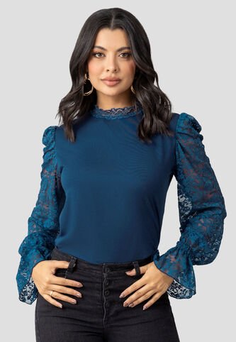 Blusa Mujer Azul Profundo Mp 110416 MP
