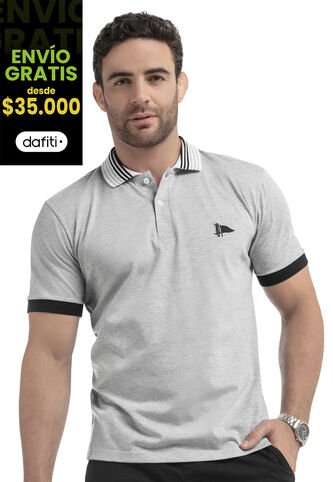 Polo Hombre Gris Jaspe Mp 87618 MP