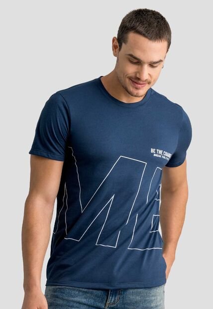 Camiseta Hombre Azul Profundo Mp 113049