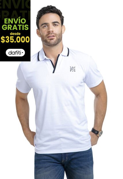Polo Hombre Blanco Mp 87630