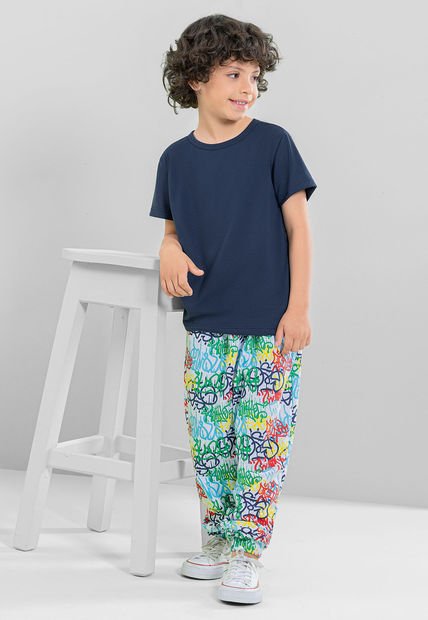 Conjunto Infantil Masculino Azul Mp 104922