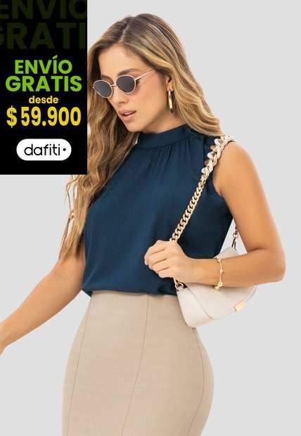 Blusa Mujer Azul Profundo Mp 112340