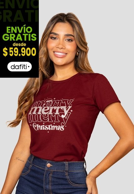 Camiseta Mujer Merlot Mp 112387