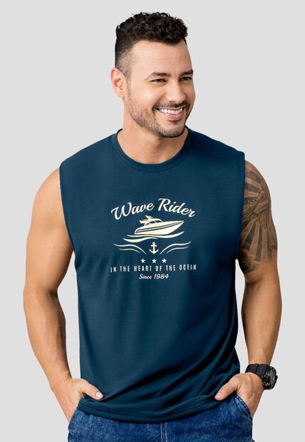 Camisilla Hombre Azul Profundo Mp 110528