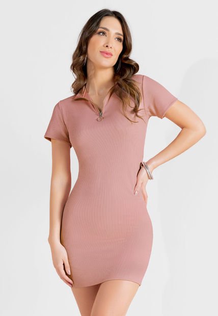 Vestido Corto Mujer Rosa Mp 104009