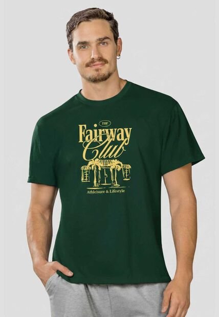 Camiseta Hombre Verde Pino Mp 113762