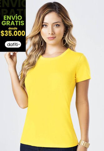 Camiseta Mujer Amarillo Mp 82961 MP