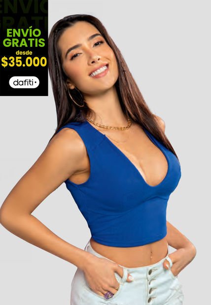 Camiseta Mujer Azul Mp 9709