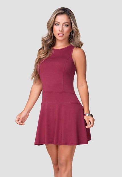 Vestido Corto Mujer Rojo Mp 103993