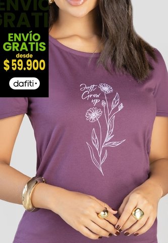 Camiseta Mujer Ciruela Mp 112214 MP