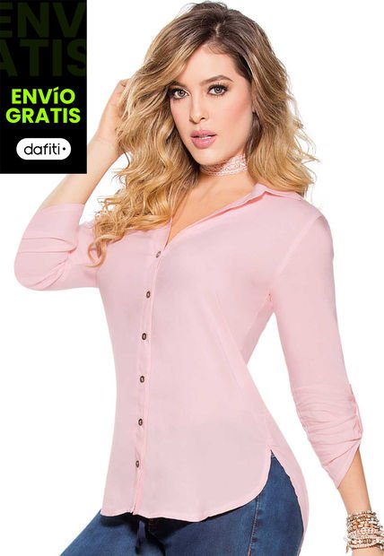 Blusa Mujer Rosa Mp 84269