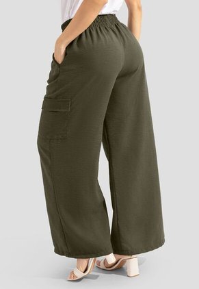 Pantalón Mujer Verde Militar Mp 112324