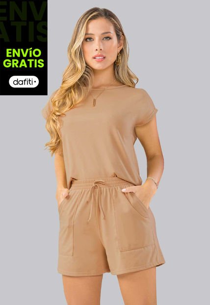 Conjunto Mujer Amarillo Mp 102318