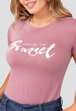 Camiseta Mujer Rosa Mp 105059