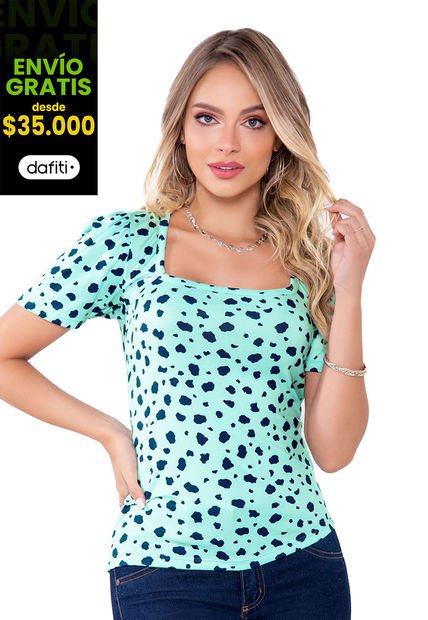 Camiseta Mujer Estampado Mp 16854