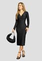 Vestido Largo Mujer Negro Mp 112224 de MP