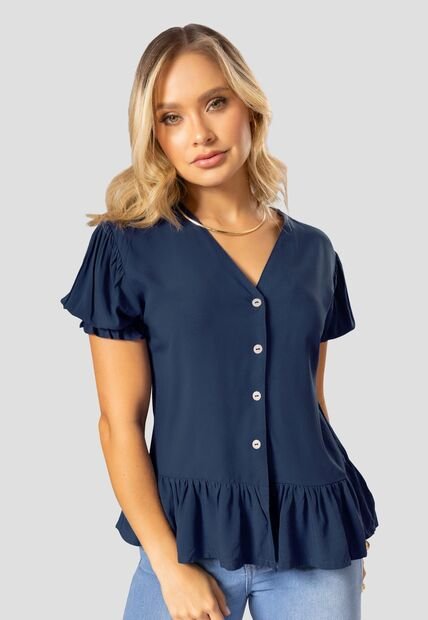Blusa Mujer Azul Profundo Mp 112052