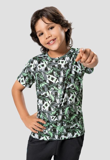 Camiseta Infantil Masculino Estampado Mp 104887