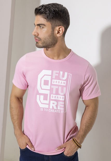 Camiseta Hombre Rosado Mp 2144