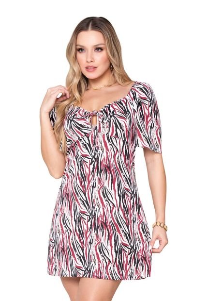 Vestido Corto Mujer Multicolor Mp 870