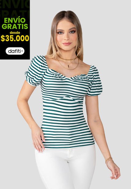 Camiseta Mujer Estampado Mp 5159
