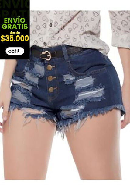 Short Juvenil Para Mujer MP 26606 Azul